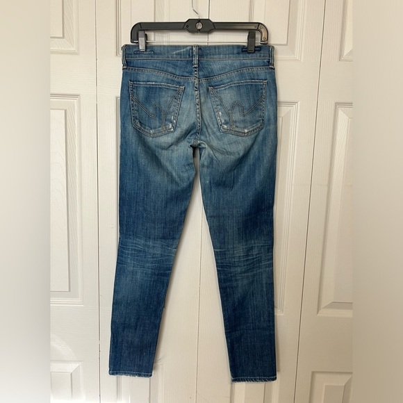 Citizens Of Humanity Jeans Sz 27 Skinny Med Wash Mid Rise Casual 28” Inseam - Picture 4 of 6